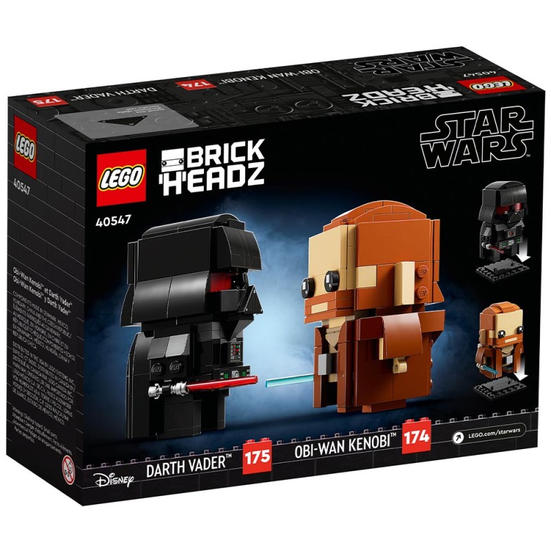 Obi Wan Kenobi Et Dark Vador Lego Brickheadz Star Wars Super