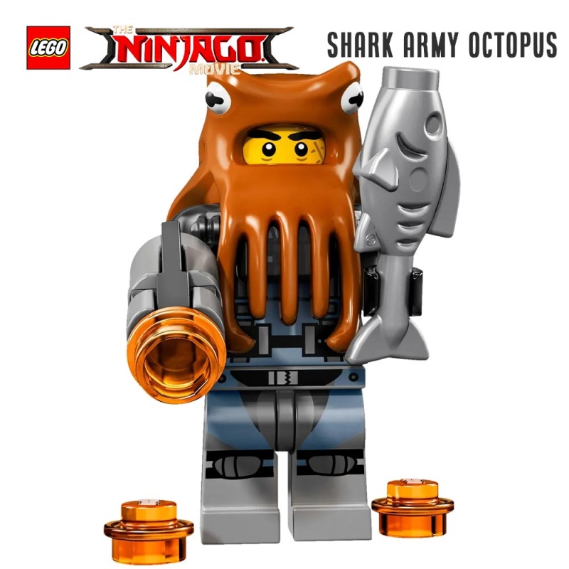 Globus Kanin Studerende Minifigure LEGO® Ninjago Movie - Shark Army Octopus - Super Briques