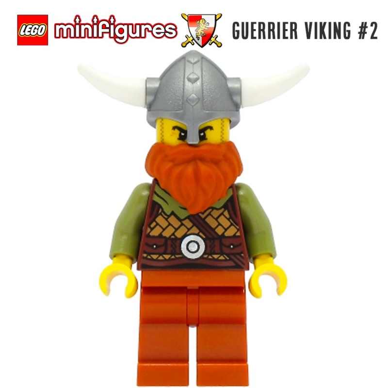Minifigure LEGO® Médiéval - Guerrier Viking 2