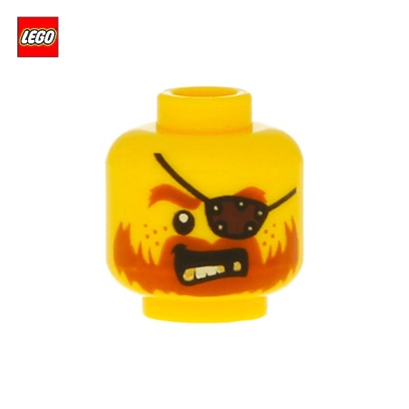Tête de minifigurine Pirate - Pièce LEGO® 19208
