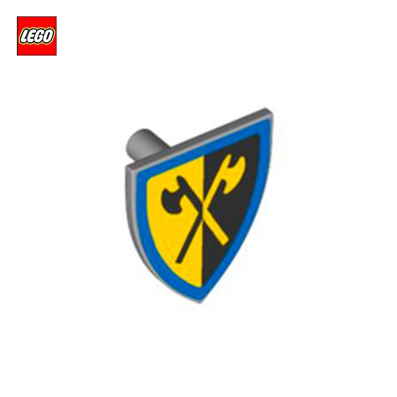 Minifigure Shield Triangular with Crusaders Crossed Axe - LEGO® Part 102331