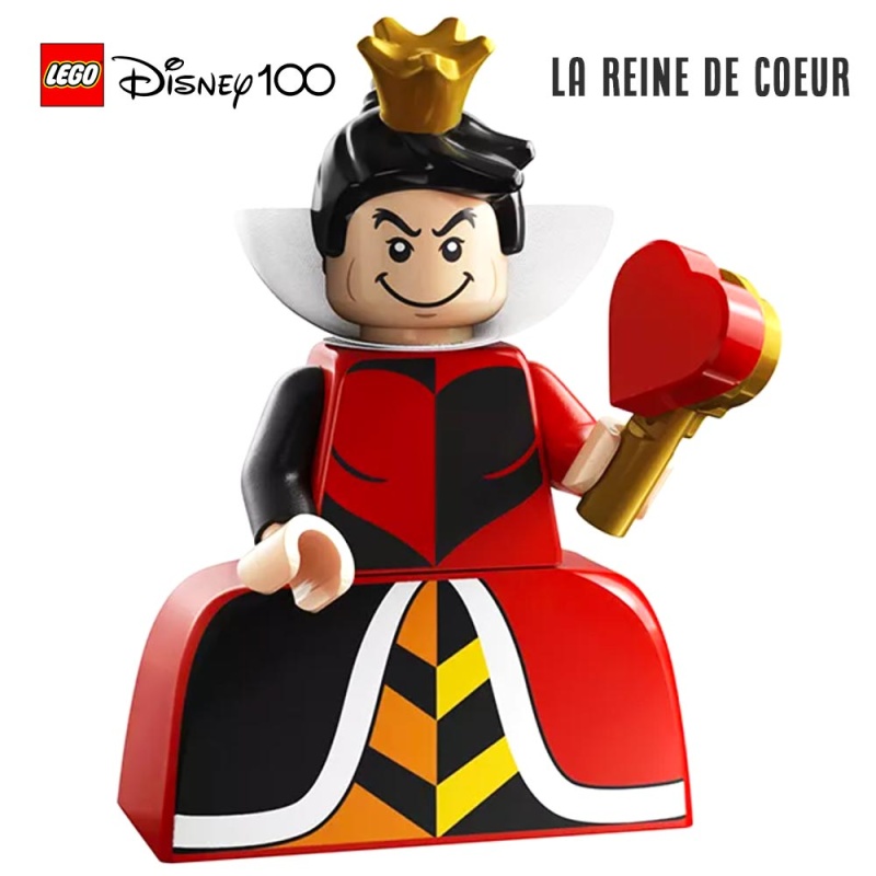 Minifigure LEGO® Disney 100 ans - La Reine de Coeur - Super Briques