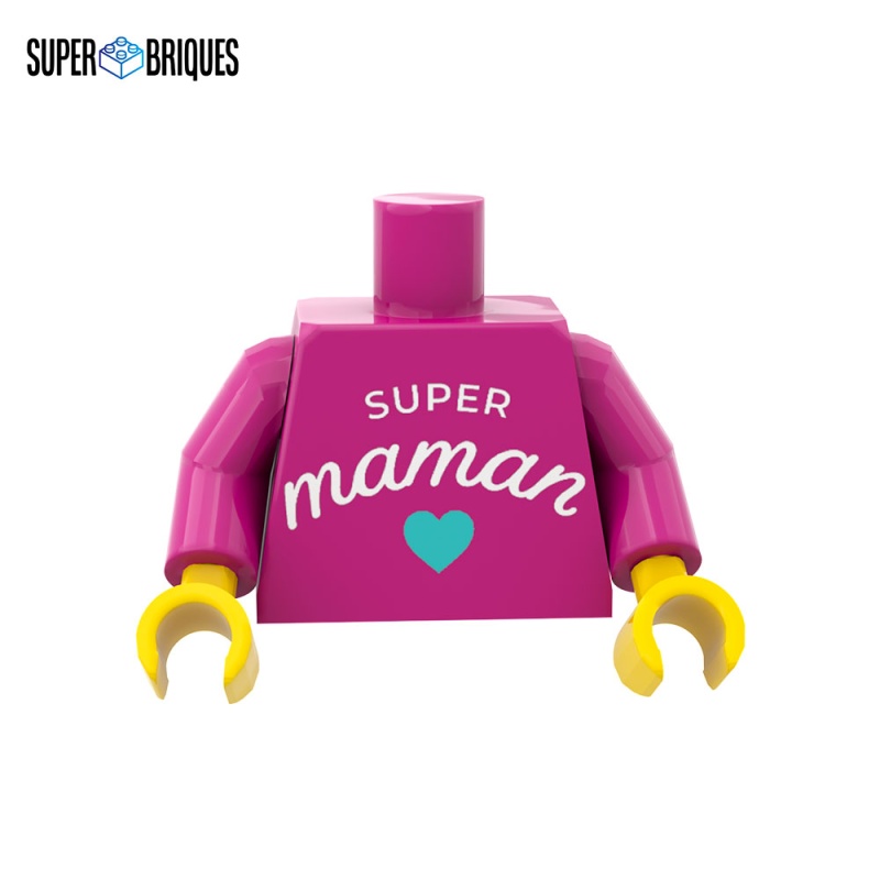 Torse pour figurine Super Maman - Pièce LEGO® customisée