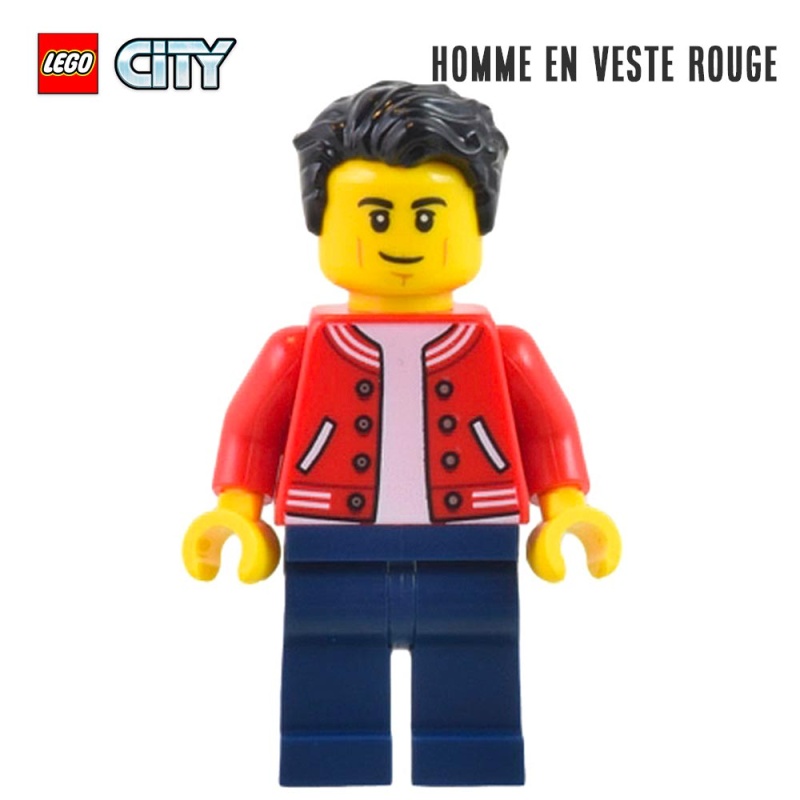 Minifigure LEGO® City - Homme en veste rouge