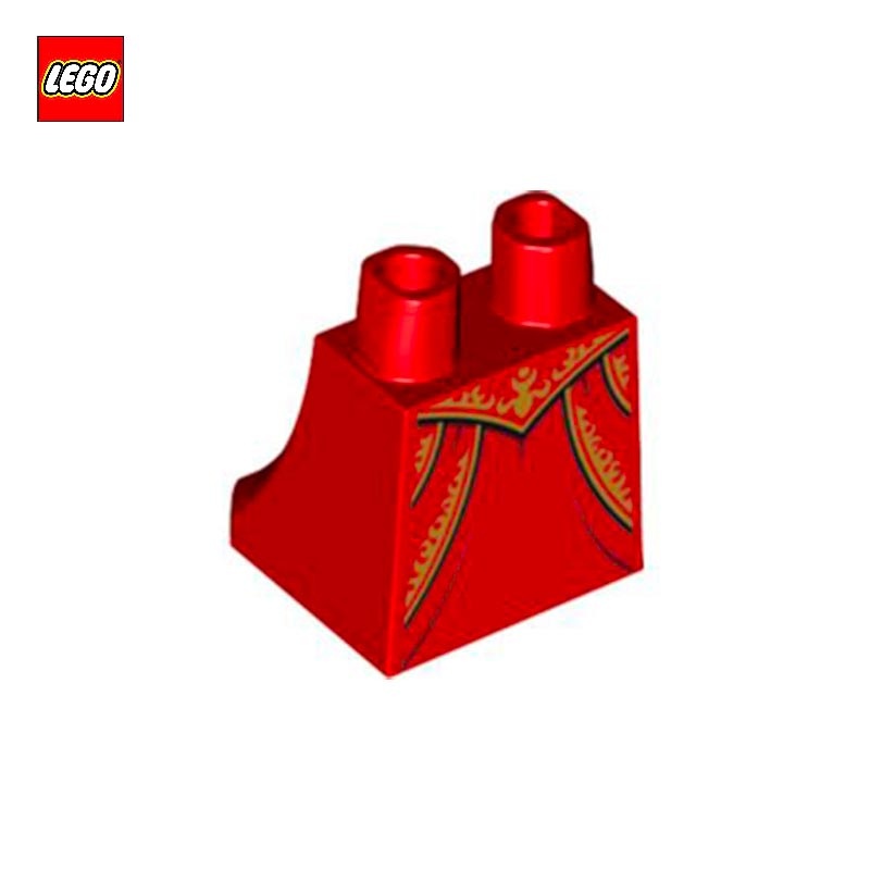 Jambes pour minifigurine Jupe/Robe avec dorures - Pièce LEGO® 66050