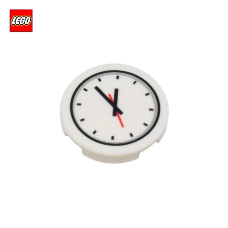Tile Round 2 x 2 with Clock Print - LEGO® Part 80269