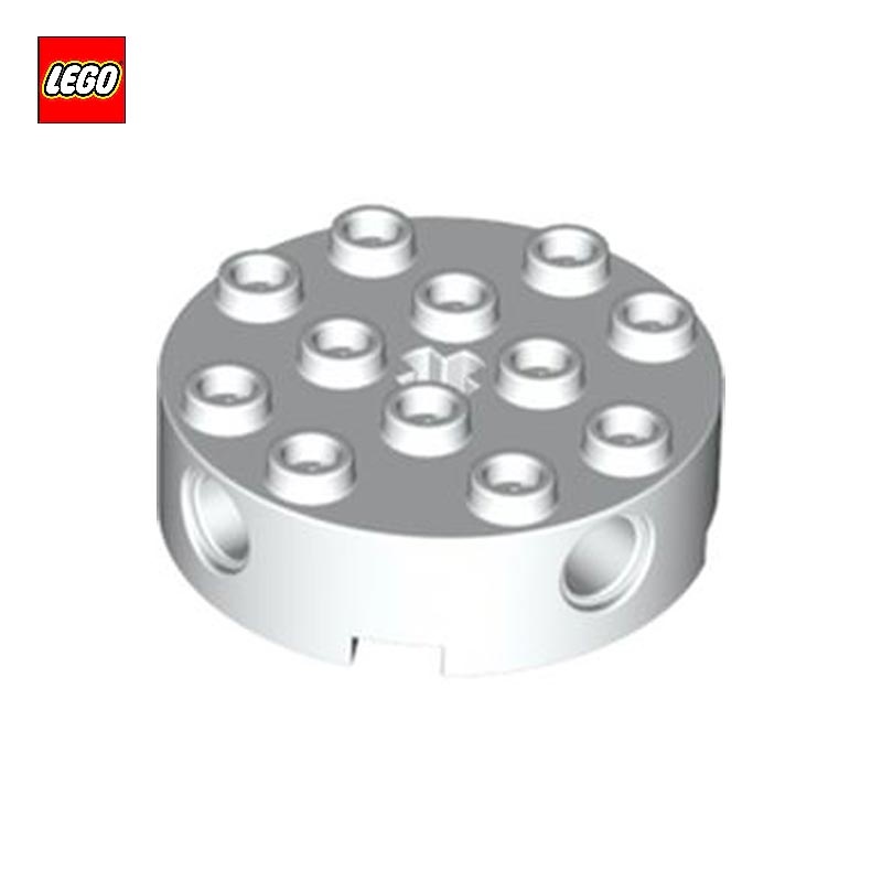 Brick Round 4 x 4 with 4 Side Pin Holes and Center Axle Hole - LEGO® Part 6222