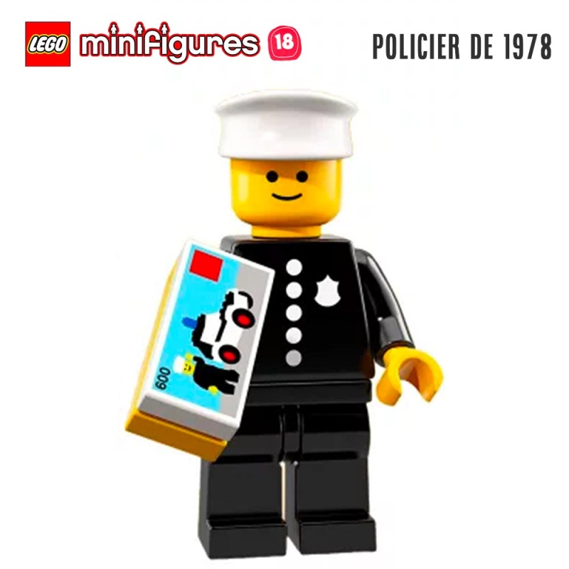 Minifigure LEGO® Series 18 - 1978 Police Officer