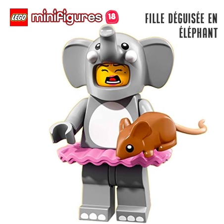Minifigure LEGO® Série 18 - La fille déguisée en éléphant