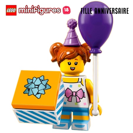 Minifigure LEGO® Série 18 - La fille goûter d'anniversaire