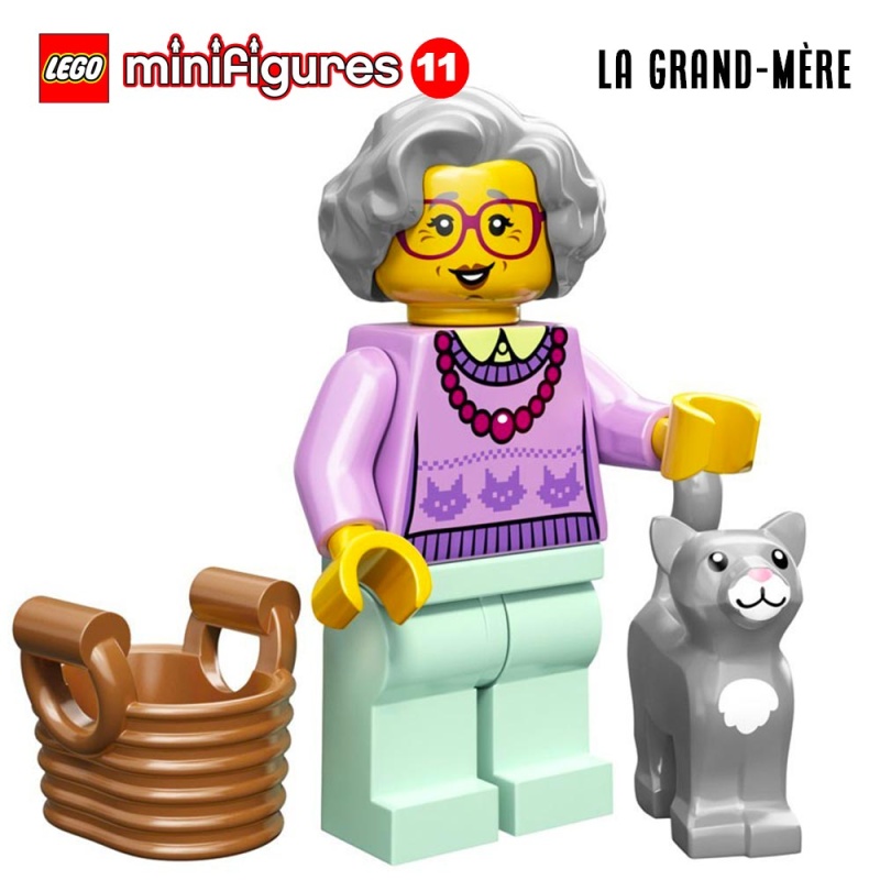 Minifigure LEGO® Série 11 - La grand-mère