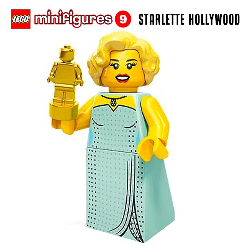Minifigure LEGO® Série 9 - La starlette d'Hollywood