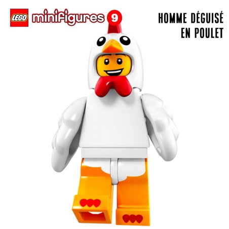 Minifigure LEGO® Série 9 - L'homme déguisé en poulet
