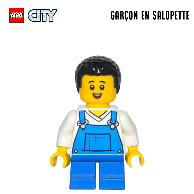 Minifigure LEGO® City - Garçon en salopette
