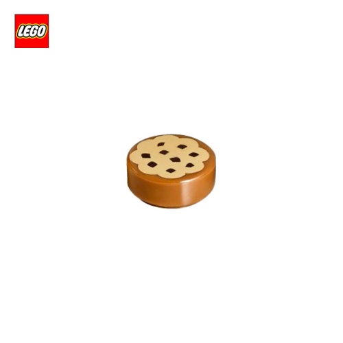 Tuile ronde 1x1 motif Cookie - Pièce LEGO® 15828