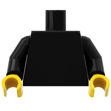 Personnalized Black Minifigure Torso - Custom LEGO® Parts