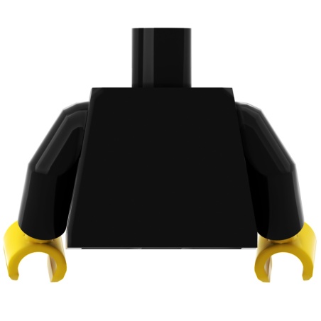Torse noir figurine à personnaliser - Pièce LEGO® customisée