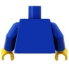 Torse bleu figurine à personnaliser - Pièce LEGO® customisée