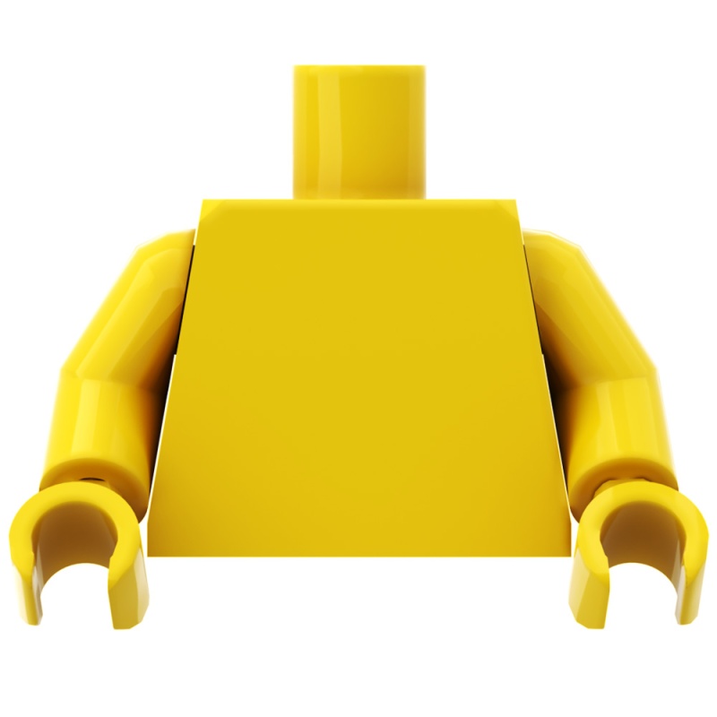 Personnalized Yellow Minifigure Torso - Custom LEGO® Parts