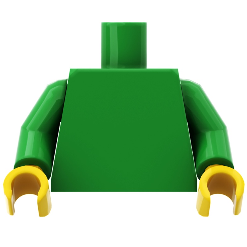 Torse vert figurine à personnaliser - Pièce LEGO® customisée