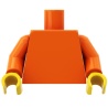 Torse orange figurine à personnaliser - Pièce LEGO® customisée