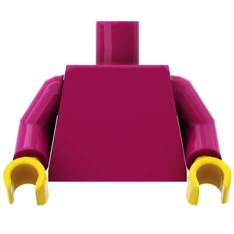 Torse magenta figurine à personnaliser - Pièce LEGO® customisée