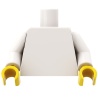 Torse blanc figurine à personnaliser - Pièce LEGO® customisée