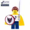 Round Shield with Bat Print - Custom Pad Printed LEGO® Part
