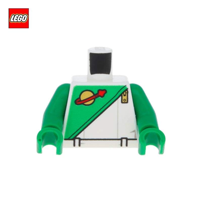 Torse (avec bras) Classic Space avec fermeture Zip - Pièce LEGO® 76382