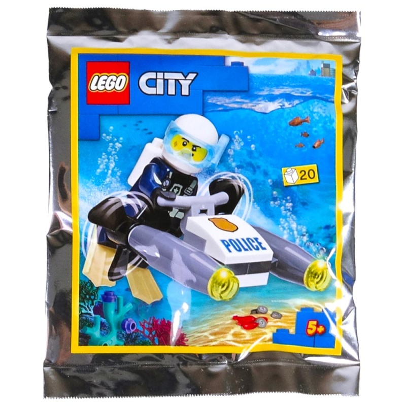City Police Diver with Scooter - Polybag LEGO® City 952208
