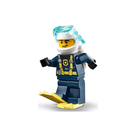 LEGO City Police Diver avec pack de feuille de scooter sous-marin Set  952208 (bagged)