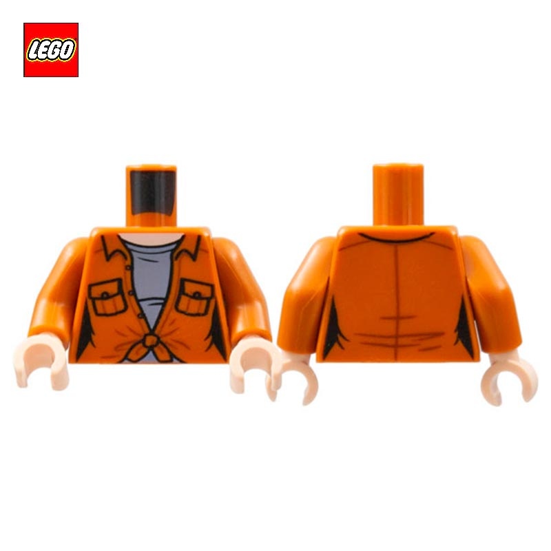 Minifigure Torso Woman Vest tied - LEGO® Part 76382