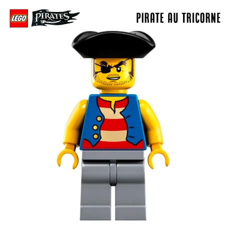Minifigure LEGO® Pirates - Pirate with Tricorn Hat