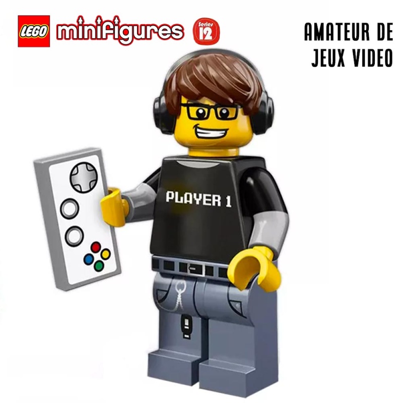 Minifigure LEGO® Série 12 - L'amateur de jeux vidéo