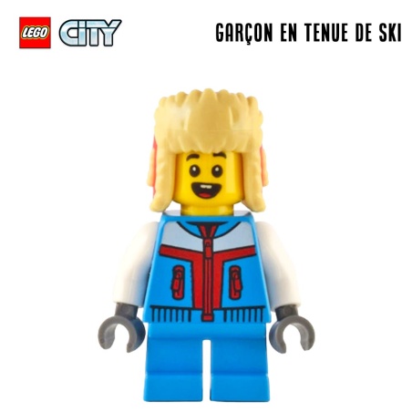 Minifigure LEGO® City - Garçon en tenue de ski