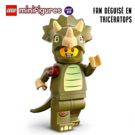 Minifigure LEGO® Série 25 - Le fan déguisé en Tricératops