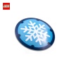 Round Shield with White Snowflake Print - LEGO® Part 75902pb24