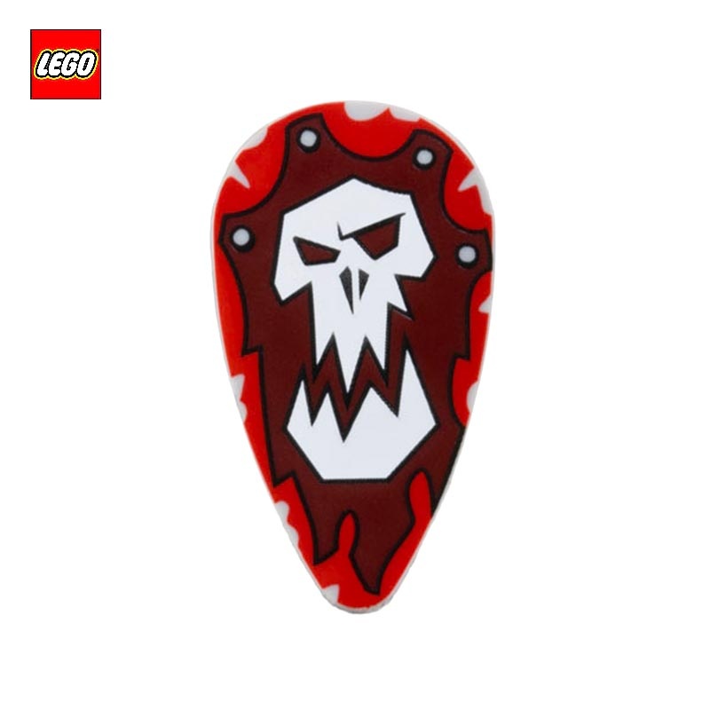 Bouclier avec emblème squelette de troll - Pièce LEGO® 2586pb010