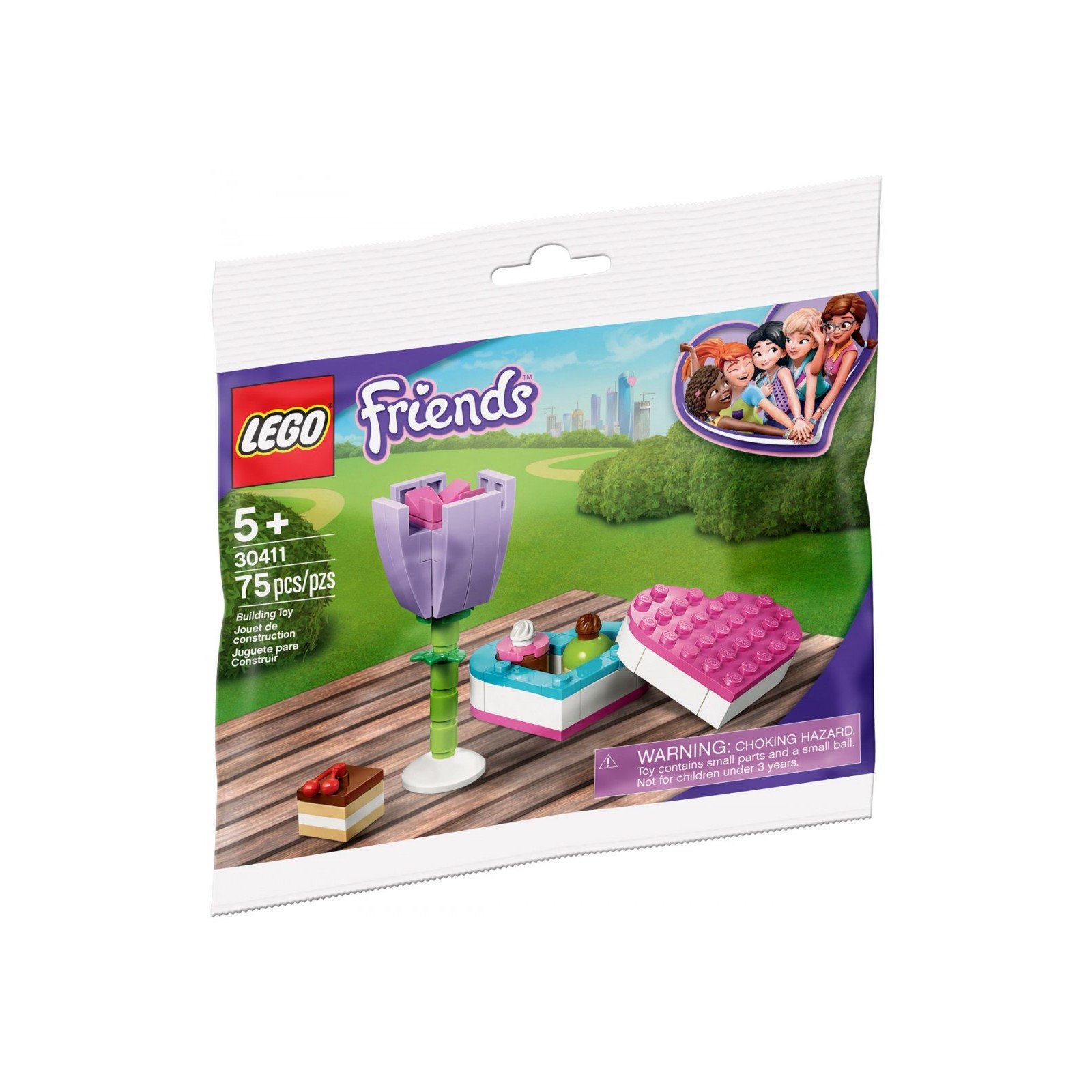 La boîte de chocolats et une fleur - Polybag LEGO® Friends 30411