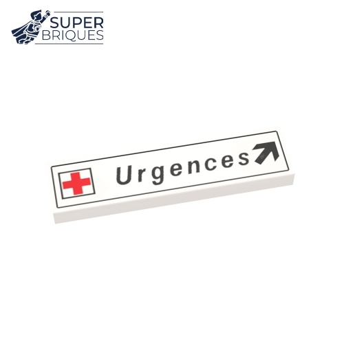 Tile 1x4 with Urgences Sign...