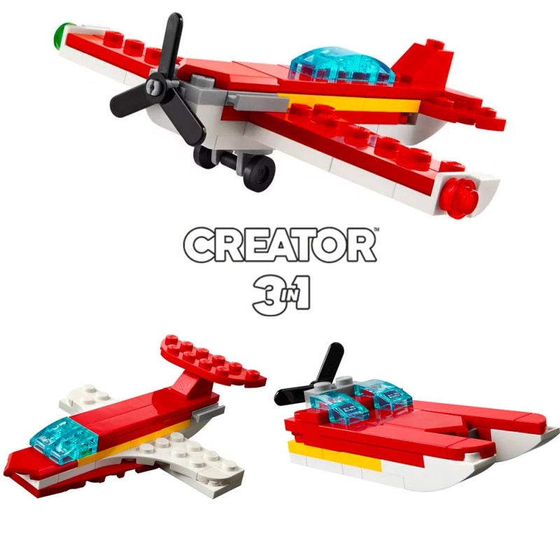 Iconic Red Plane Polybag LEGO Creator 3 in 1 30669 Super Briques