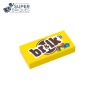 Bonbons au chocolat "Br&ik's" sur tuile 1x2 - Pièce LEGO® customisée