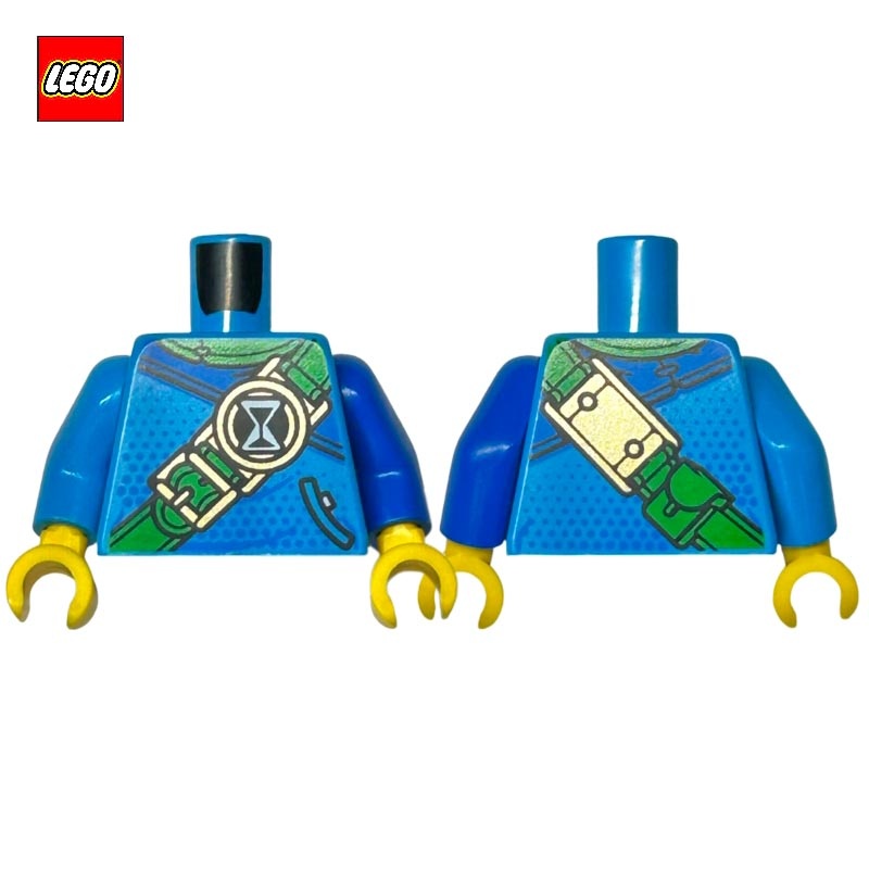 Minifigure Torso with Belt and Hourglass Logo - LEGO® Part 76382