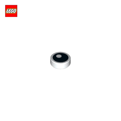 Tuile 1x1 ronde motif oeil ouvert - Pièce LEGO® 10238