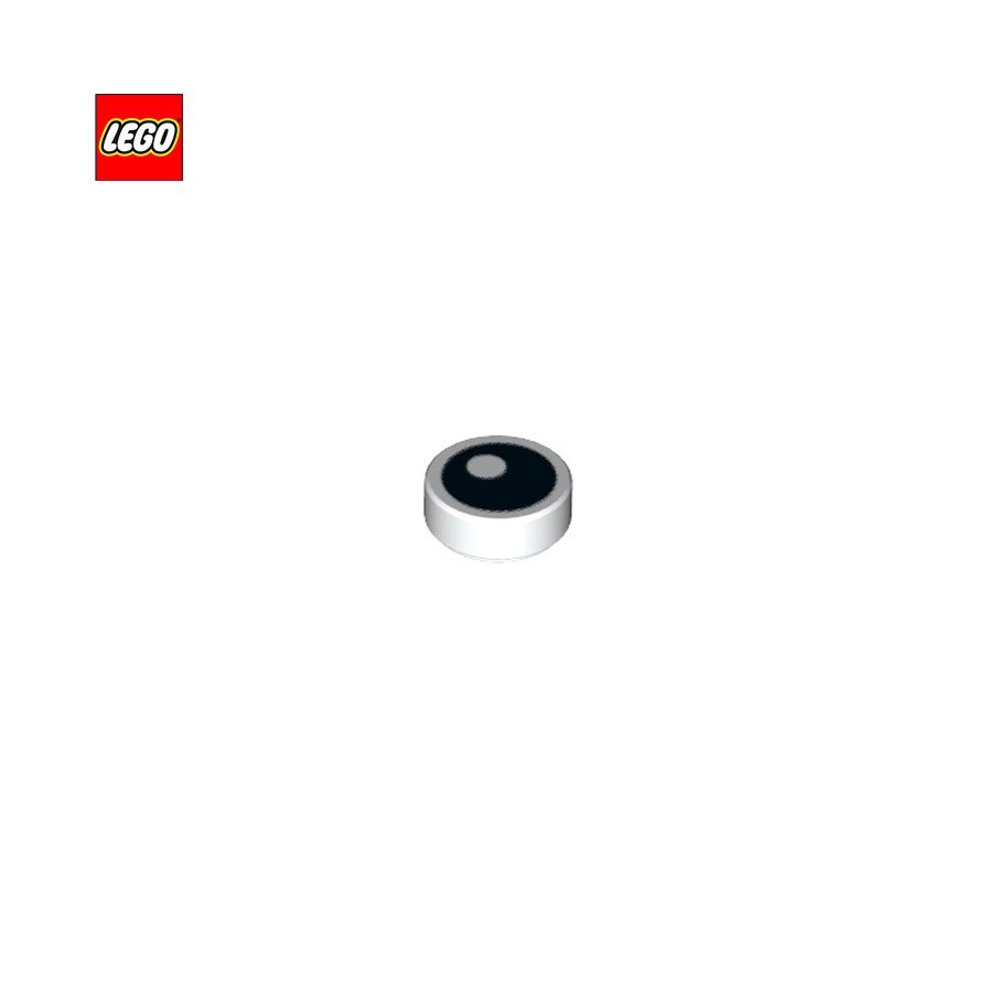 Tuile 1x1 ronde motif oeil ouvert - Pièce LEGO® 10238