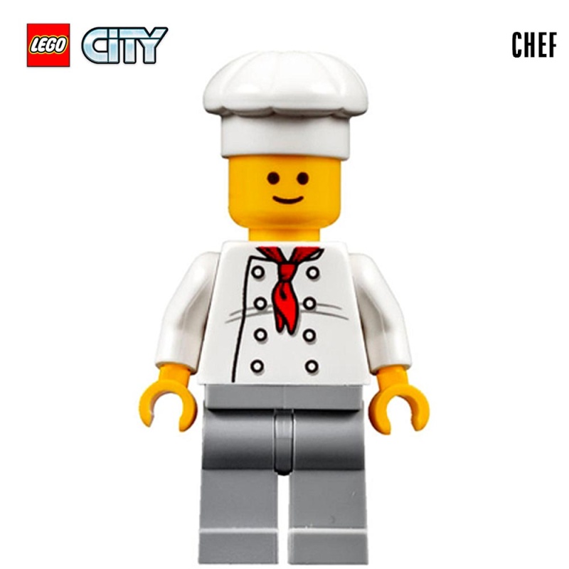 Minifigure LEGO® City - Le Chef