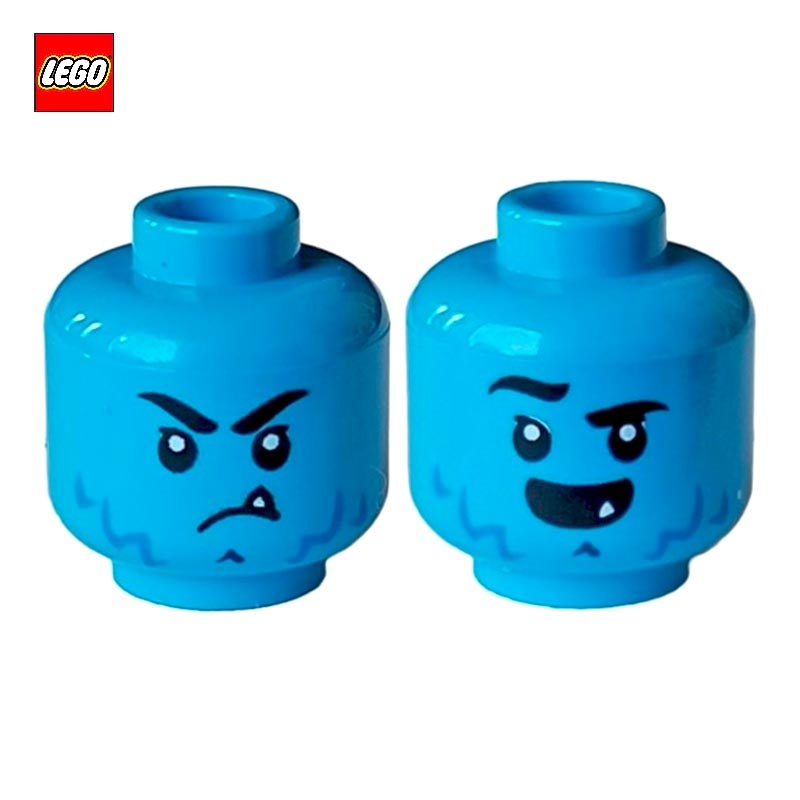 Minifigure Head Blue Monster - LEGO® Part 104860