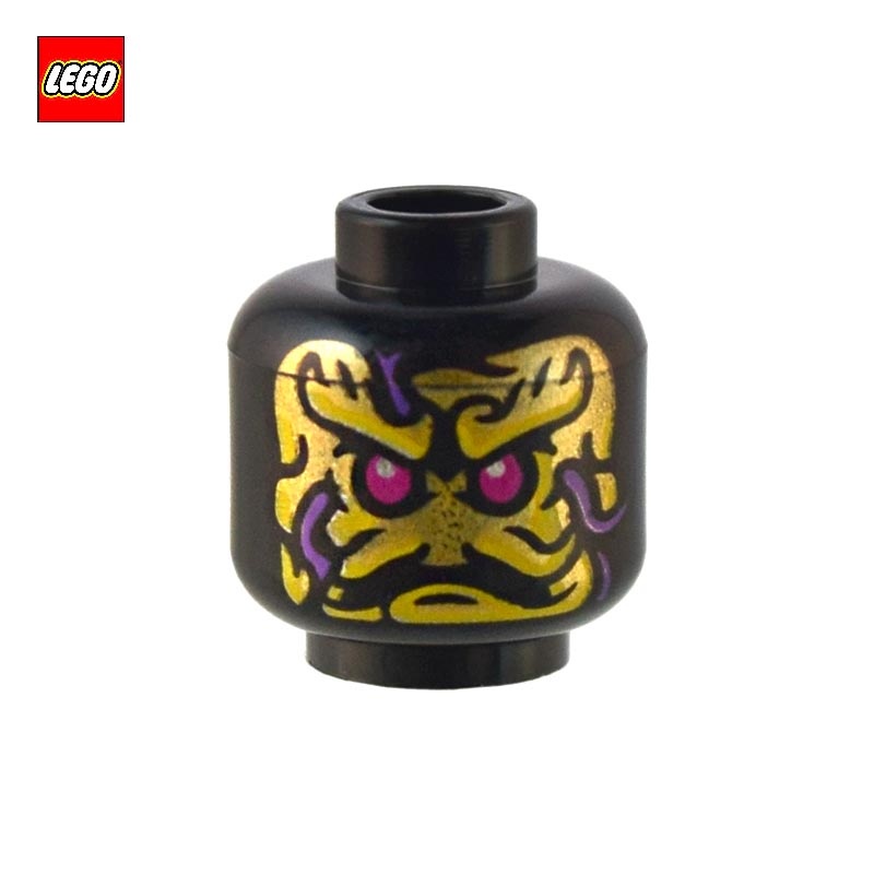 Tête de minifigurine Démon Noir - Pièce LEGO® 101311
