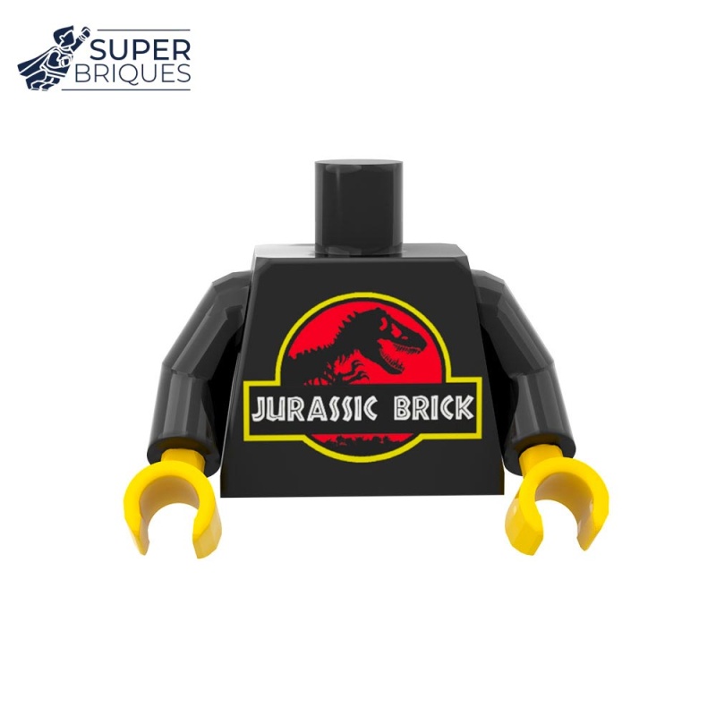 Torse de figurine Jurassic Brick - Pièce LEGO® customisée