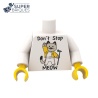 Minifigure Torso Don't Stop Meow - UV Printed LEGO® Part